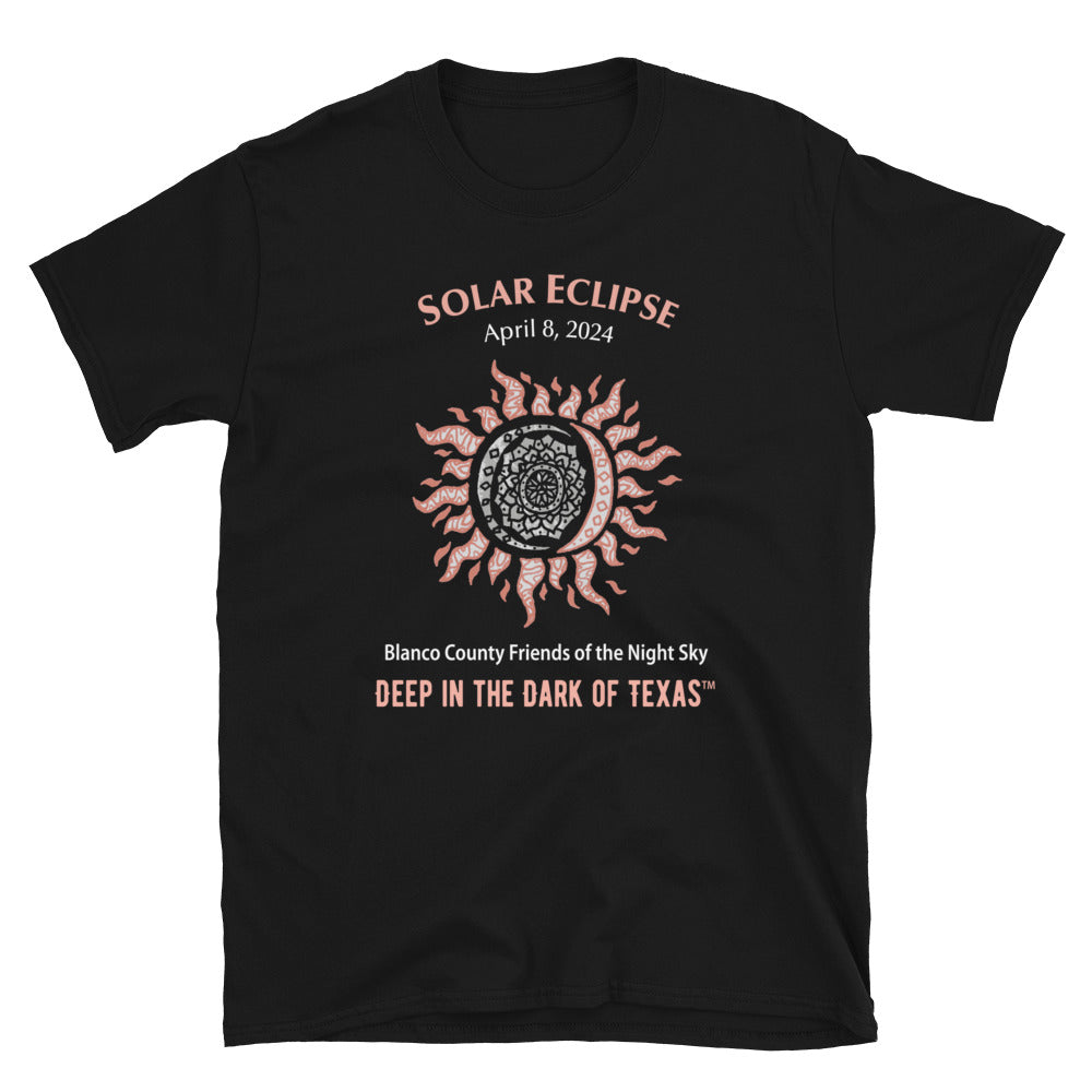 2024 Solar Eclipse Celebratory T-Shirt - Deep in the Dark of Texas (TM) - Free Delivery
