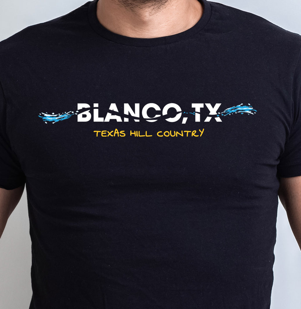 Blanco Texas Hill Country - Men's T-shirt - Free Shipping