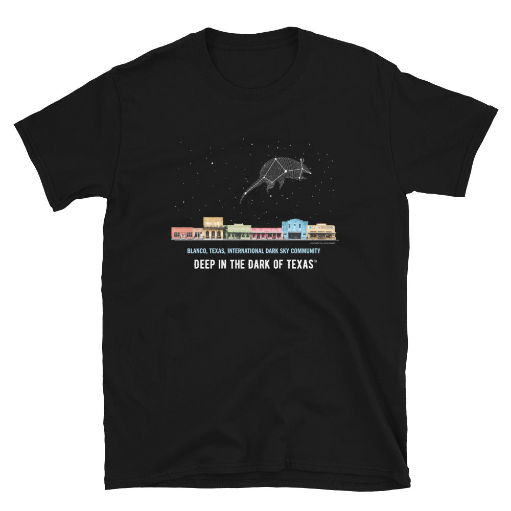 Armadillo Constellation T-Shirt - Deep in the Dark of Texas (TM) - Unisex - Free Delivery