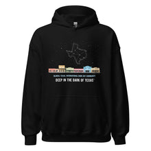 Load image into Gallery viewer, Texas Constellation Unisex Hoodie- Deep in the Dark of Texas (TM) - Unisex - Free Delivery