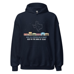 Texas Constellation Unisex Hoodie- Deep in the Dark of Texas (TM) - Unisex - Free Delivery